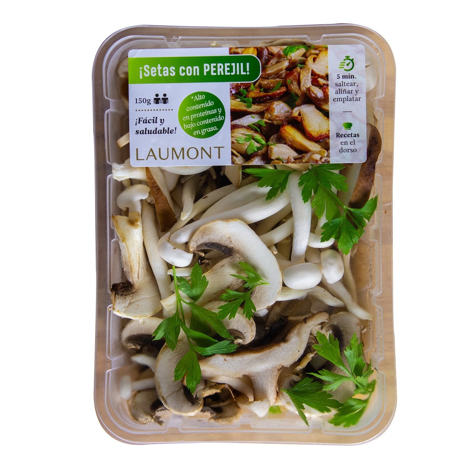 Mezcla de setas de cultivo con perejil Bandeja 150 g