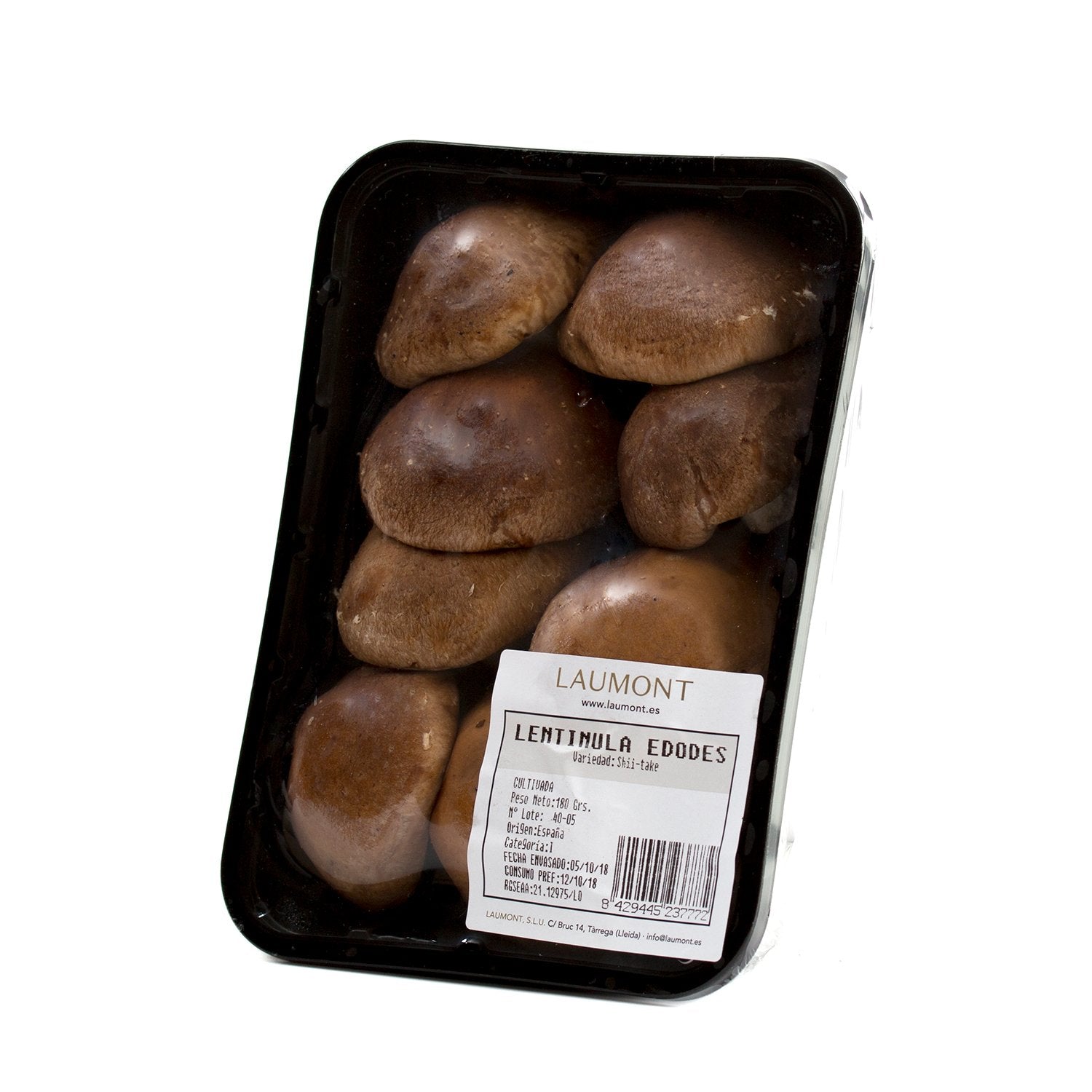 Shiitake nacional Bandeja 150 g
